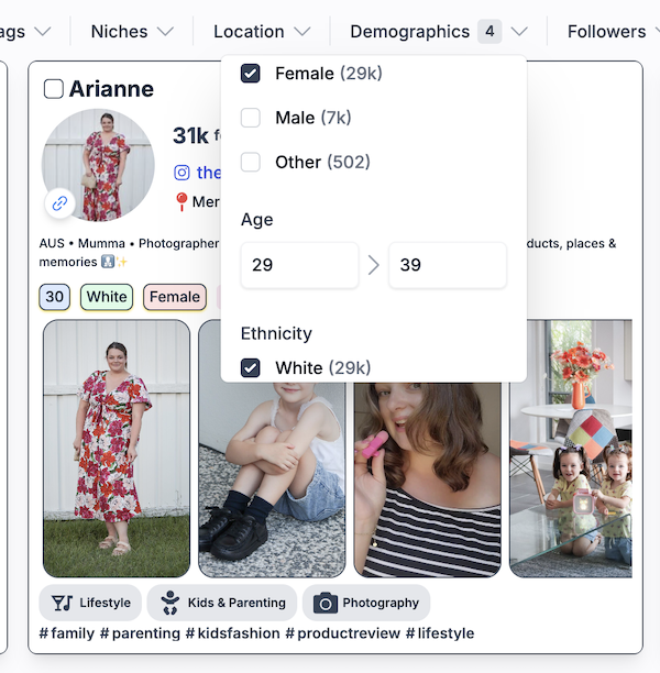 Influencer Search